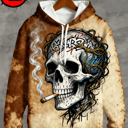 3D Hoodies Men Skull Skeleton 3D Graphic Pullover Tops Outerwear - 3D Hoodies - Day South Valley - Mad Fly Essentials