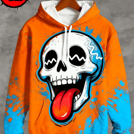 3D Hoodies Men Skull Skeleton 3D Graphic Pullover Tops Outerwear - 3D Hoodies - Day South Valley - Mad Fly Essentials
