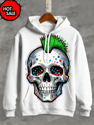 3D Hoodies Men Skull Skeleton 3D Graphic Pullover Tops Outerwear - 3D Hoodies - Day South Valley - Mad Fly Essentials
