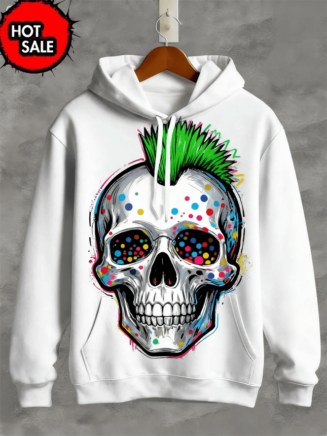 3D Hoodies Men Skull Skeleton 3D Graphic Pullover Tops Outerwear - 3D Hoodies - Day South Valley - Mad Fly Essentials