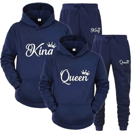 3D Hoodies Women King Queen Lover Couple Sweatshirt 3D Hoodies - 3D Hoodies - Adogirl - Mad Fly Essentials
