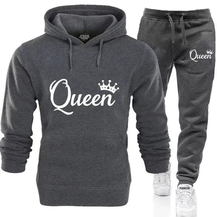 3D Hoodies Women King Queen Lover Couple Sweatshirt 3D Hoodies - 3D Hoodies - Adogirl - Mad Fly Essentials