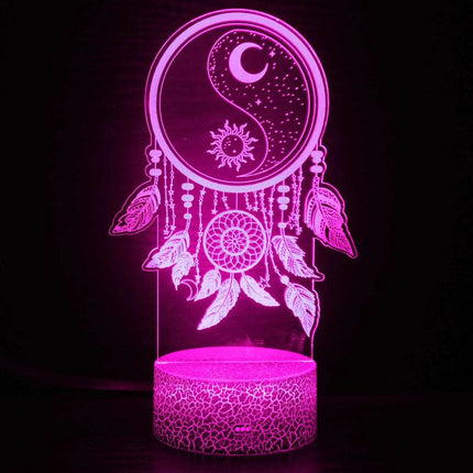 3D Illusion Dream Catcher LED Night Light - LED Night Light - STARNIGHT - Mad Fly Essentials