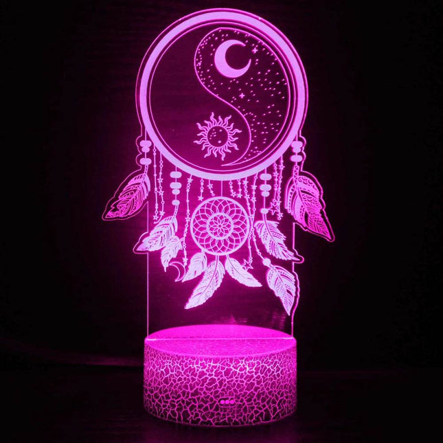 3D Illusion Dream Catcher LED Night Light - LED Night Light - STARNIGHT - Mad Fly Essentials