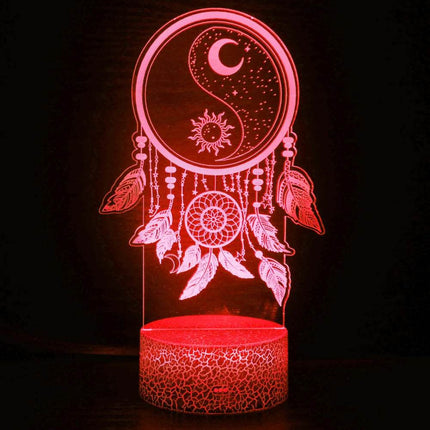 3D Illusion Dream Catcher LED Night Light - LED Night Light - STARNIGHT - Mad Fly Essentials
