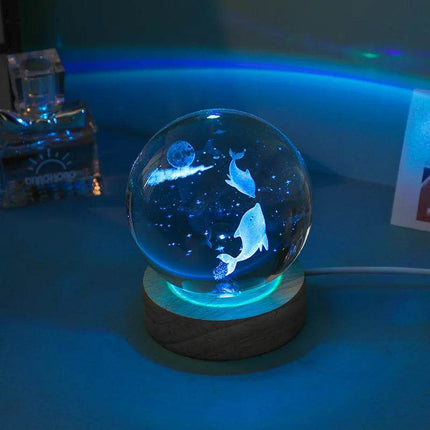 3D LED Crystal Planetary Galaxy Night Light - Mad Fly Essentials