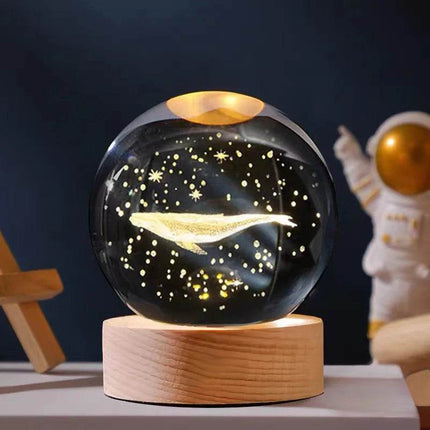3D LED Crystal Planetary Galaxy Night Light - Mad Fly Essentials