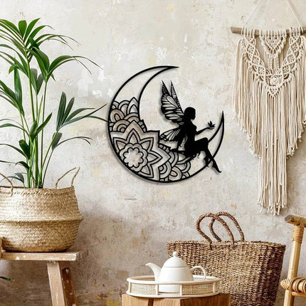 3D Moon Fairy Metal Art Wall Decor - Wall Decor - ZOOYOO - Mad Fly Essentials