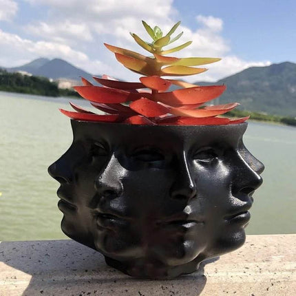 3D Multi Face Planter Garden Decor - Garden Decor - Nordic Creations - Mad Fly Essentials