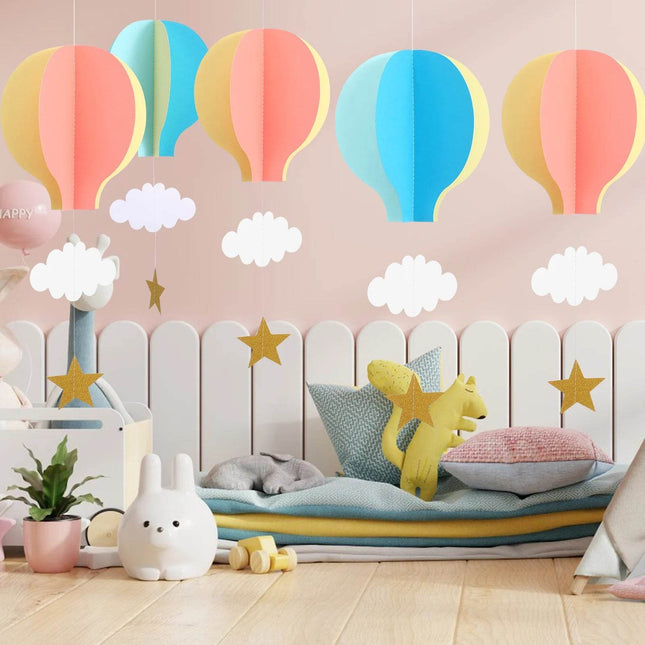 Air Balloon Wall Sticker Nursery Decor - Mad Fly Essentials