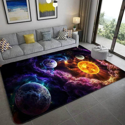 3D Planet Solar System Galaxy Area Rug - Area Rug - WESSD - Mad Fly Essentials