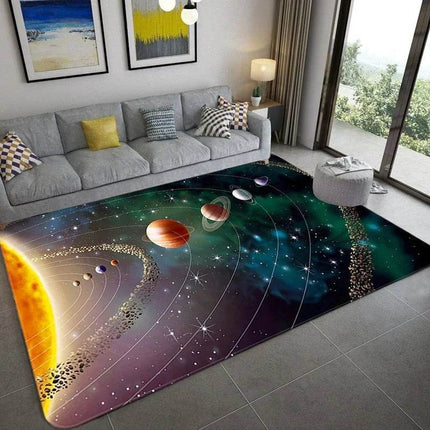 3D Planet Solar System Galaxy Area Rug - Area Rug - WESSD - Mad Fly Essentials