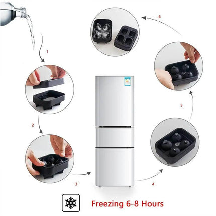 3D Skull 4 Cavity Ice Cube Tray Halloween Decor - Halloween Decor - Warm like home - Mad Fly Essentials