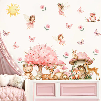 3D Wall Sticker Animal Butterfly Mushroom Decal - 3D Wall Sticker - Duruibom - Mad Fly Essentials