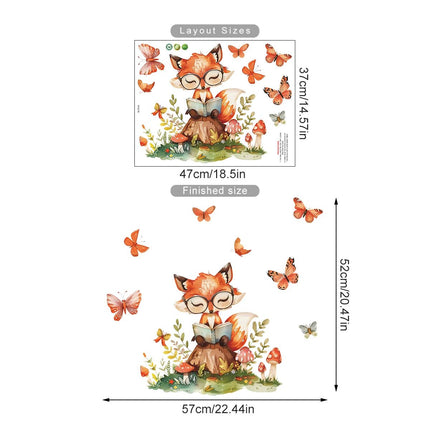 3D Wall Sticker Animal Butterfly Mushroom Decal - 3D Wall Sticker - Duruibom - Mad Fly Essentials