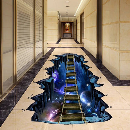3D Wall Sticker Cosmic Space Ladder Floor Stickers - 3D Wall Sticker - COCOPLAY - Mad Fly Essentials
