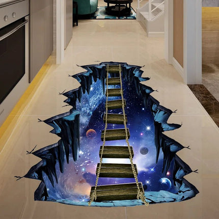3D Wall Sticker Cosmic Space Ladder Floor Stickers - 3D Wall Sticker - COCOPLAY - Mad Fly Essentials