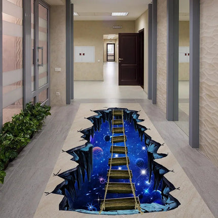 3D Wall Sticker Cosmic Space Ladder Floor Stickers - 3D Wall Sticker - COCOPLAY - Mad Fly Essentials