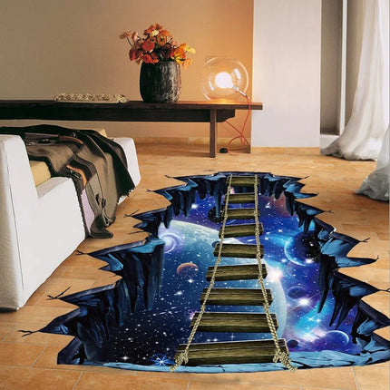 3D Wall Sticker Cosmic Space Ladder Floor Stickers - 3D Wall Sticker - COCOPLAY - Mad Fly Essentials