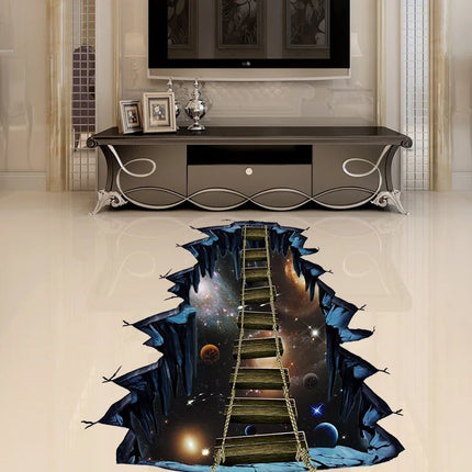 3D Wall Sticker Cosmic Space Ladder Floor Stickers - 3D Wall Sticker - COCOPLAY - Mad Fly Essentials
