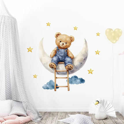 3D Wall Sticker Elephant Giraffe Bear Animal Decal - 3D Wall Sticker - Sproutfox - Mad Fly Essentials