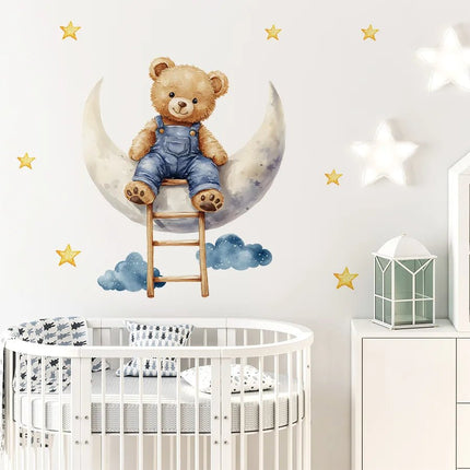 3D Wall Sticker Elephant Giraffe Bear Animal Decal - 3D Wall Sticker - Sproutfox - Mad Fly Essentials