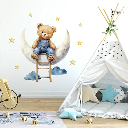 3D Wall Sticker Elephant Giraffe Bear Animal Decal - 3D Wall Sticker - Sproutfox - Mad Fly Essentials