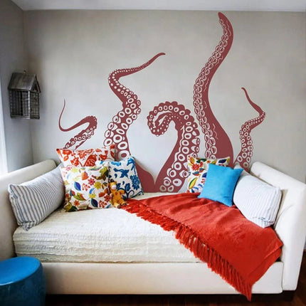 3D Wall Sticker Large Octopus Tentacles Ocean Sticker - 3D Wall Sticker - NICELET - Mad Fly Essentials