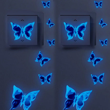 3D Wall Sticker Luminous 12pc Butterfly DIY Decals - 3D Wall Sticker - Wall Essentials - Mad Fly Essentials