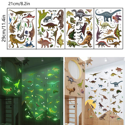 3D Wall Sticker Luminous Cartoon Dinosaur Decal - 3D Wall Sticker - ZOOYOO - Mad Fly Essentials