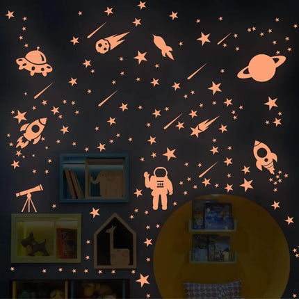3D Wall Sticker Luminous Moon Stars Decal - 3D Wall Sticker - ZOOYOO - Mad Fly Essentials