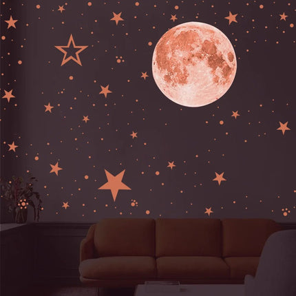 3D Wall Sticker Luminous Moon Stars Decal - 3D Wall Sticker - ZOOYOO - Mad Fly Essentials