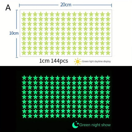 3D Wall Sticker Luminous Polka Dot Star 3D Wall Decal - 3D Wall Sticker - NICELET - Mad Fly Essentials