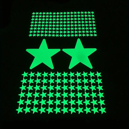 3D Wall Sticker Luminous Polka Dot Star 3D Wall Decal - 3D Wall Sticker - NICELET - Mad Fly Essentials