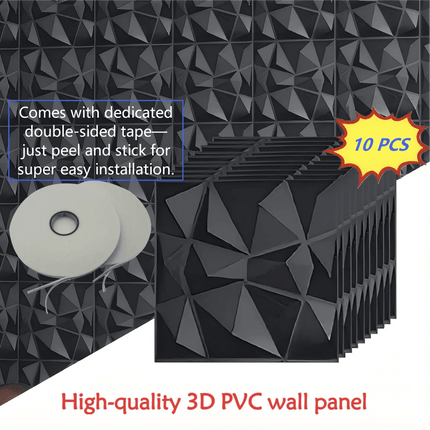 3D Wallpaper 30x30cm Grooved Wall Panels - 3D Wallpaper - Bacaz - Mad Fly Essentials