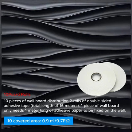 3D Wallpaper 30x30cm Grooved Wall Panels - 3D Wallpaper - Bacaz - Mad Fly Essentials