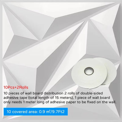 3D Wallpaper 30x30cm Grooved Wall Panels - 3D Wallpaper - Bacaz - Mad Fly Essentials