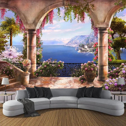 3D Wallpaper Custom Street View European City Shop Landscape Mural - 3D Wallpaper - JD Home Decor - Mad Fly Essentials