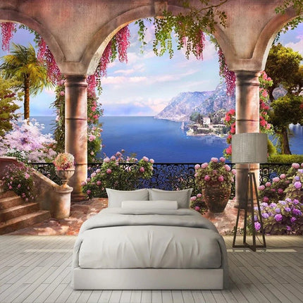 3D Wallpaper Custom Street View European City Shop Landscape Mural - 3D Wallpaper - JD Home Decor - Mad Fly Essentials