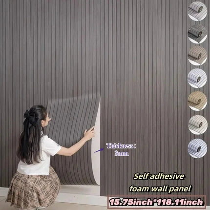 3D Wallpaper Extra Thick Retro Wood Grain Mural - Wallpaper - Bacal - Mad Fly Essentials