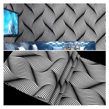 3D Wallpaper Suede Velvet Nordic Spiral Pattern Mural - 3D Wallpaper - YISL - Mad Fly Essentials