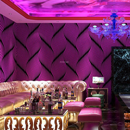 3D Wallpaper Suede Velvet Nordic Spiral Pattern Mural - 3D Wallpaper - YISL - Mad Fly Essentials