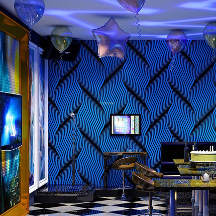 3D Wallpaper Suede Velvet Nordic Spiral Pattern Mural - 3D Wallpaper - YISL - Mad Fly Essentials
