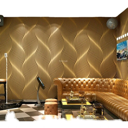 3D Wallpaper Suede Velvet Nordic Spiral Pattern Mural - 3D Wallpaper - YISL - Mad Fly Essentials
