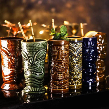 400ml Tiki Cup Hawaiian Cocktail Glass Party Decor - Party Decor - Tiki Treasures - Mad Fly Essentials