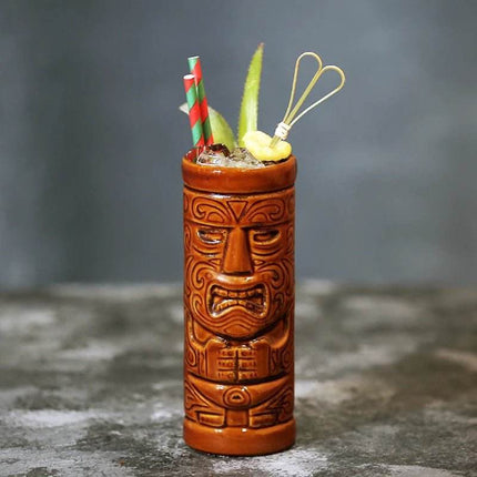 400ml Tiki Cup Hawaiian Cocktail Glass Party Decor - Party Decor - Tiki Treasures - Mad Fly Essentials