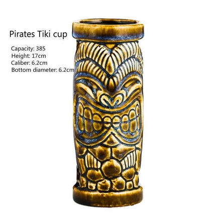 400ml Tiki Cup Hawaiian Cocktail Glass Party Decor - Party Decor - Tiki Treasures - Mad Fly Essentials
