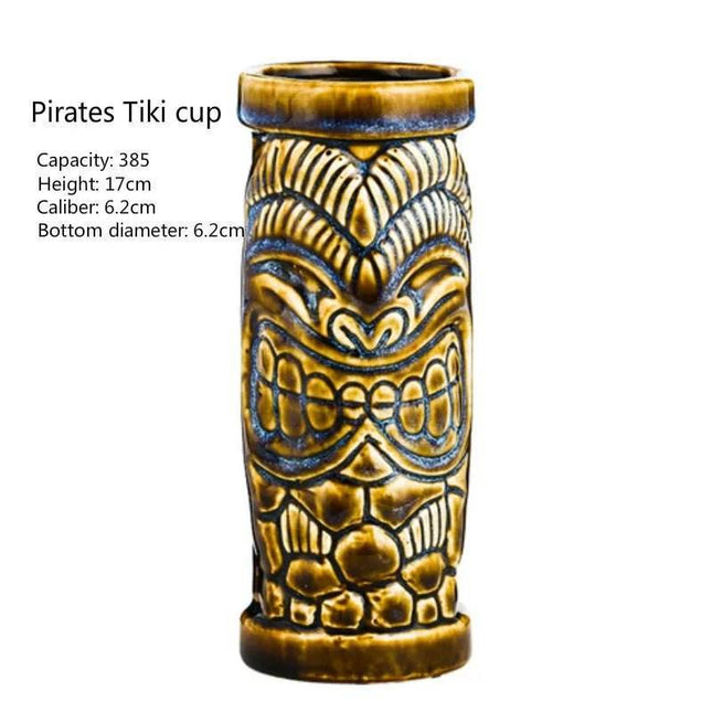 400ml Tiki Cup Hawaiian Cocktail Glass Party Decor - Party Decor - Tiki Treasures - Mad Fly Essentials