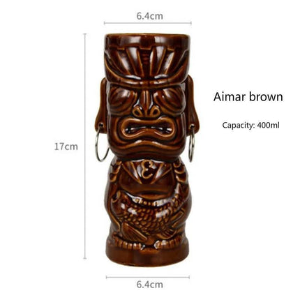 400ml Tiki Cup Hawaiian Cocktail Glass Party Decor - Party Decor - Tiki Treasures - Mad Fly Essentials