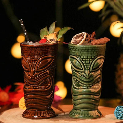 400ml Tiki Cup Hawaiian Cocktail Glass Party Decor - Party Decor - Tiki Treasures - Mad Fly Essentials